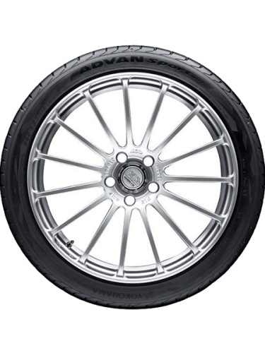 фото протектора и шины Advan Sport V105S Шина Yokohama Advan Sport V105S 245/30 R20 90Y